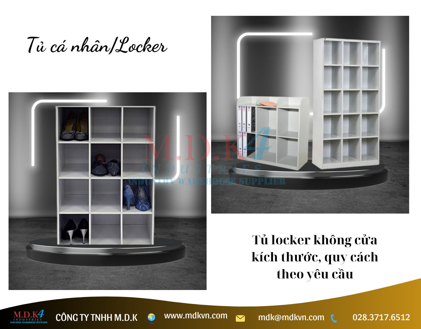 Tủ cá nhân không cánh cửa